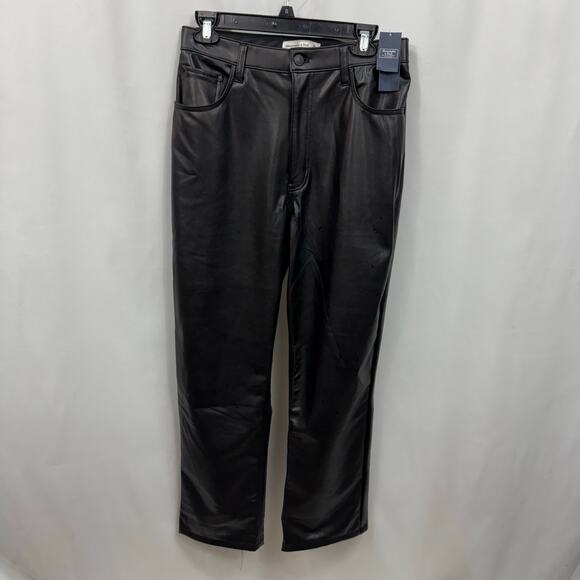 Abercrombie & Fitch Curve Love 90's Straight Ultra High Rise NWT 30S Vegan - Picture 2 of 6